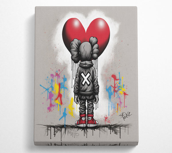 A Canvas Print of Graffiti Love Canvas Art