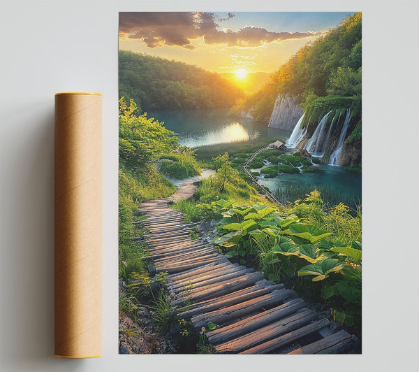 Golden Path To Cascades Print