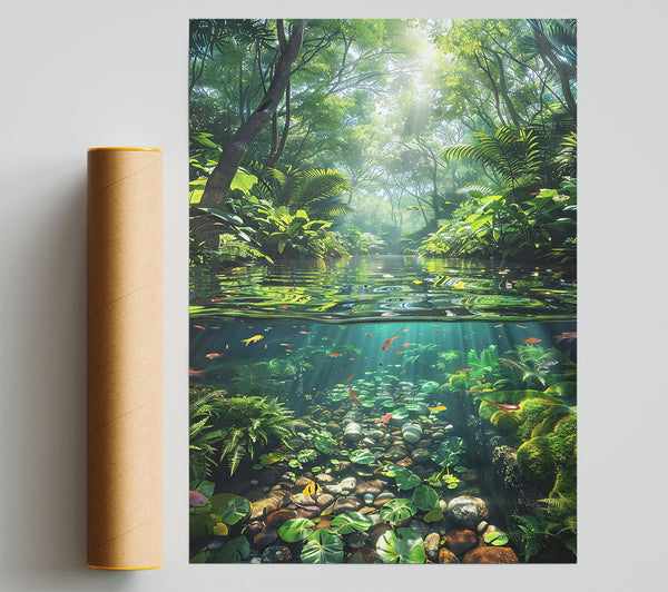 Emerald River'S Depths Giclee Print