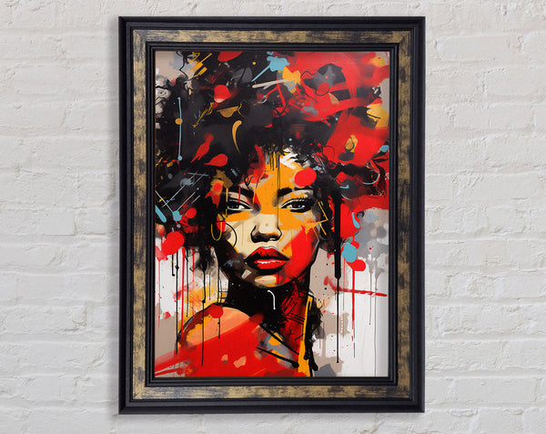 Graffiti Punch Framed Print