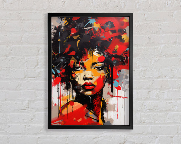 Graffiti Punch Framed Print