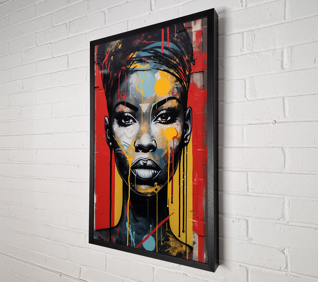  A Canvas Print of Graffiti Stare Canvas Wall Art
