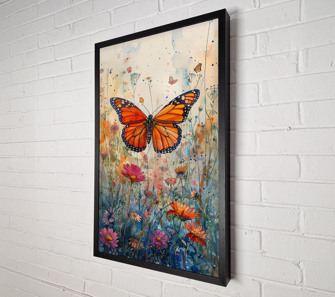  A Canvas Print of Orange Butterfly Dreamscape Canvas Print