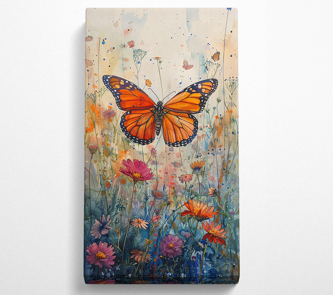  A Canvas Print of Orange Butterfly Dreamscape Canvas Print