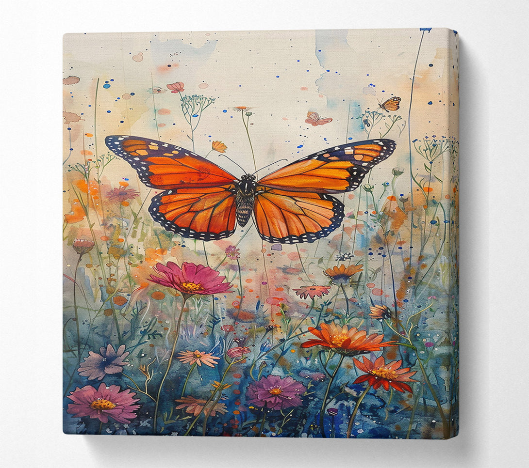 A Canvas Print of Orange Butterfly Dreamscape Canvas Print