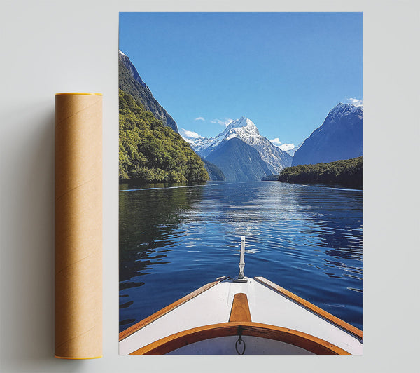 Blue Water Peaks Print