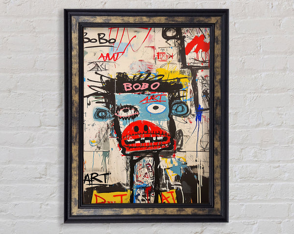 Grafitti Bobo Framed Print