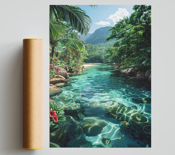 Emerald Lagoon Dreams Print