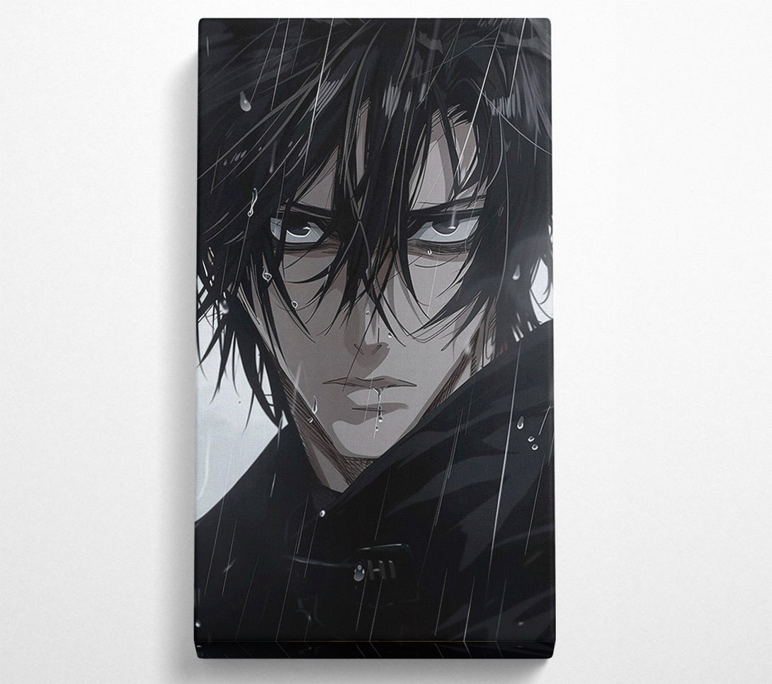  A Canvas Print of Black Rain Gaze Canvas Wall Art