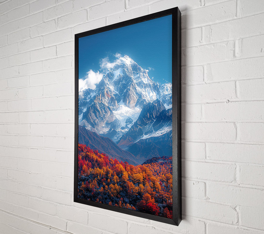  A Canvas Print of Autumn Blue Peaks Canvas Print