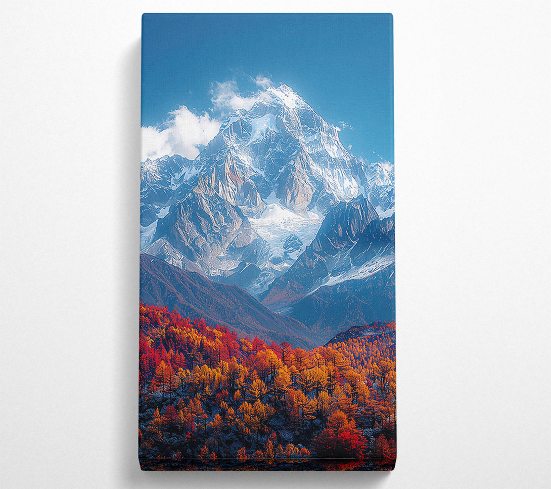  A Canvas Print of Autumn Blue Peaks Canvas Print