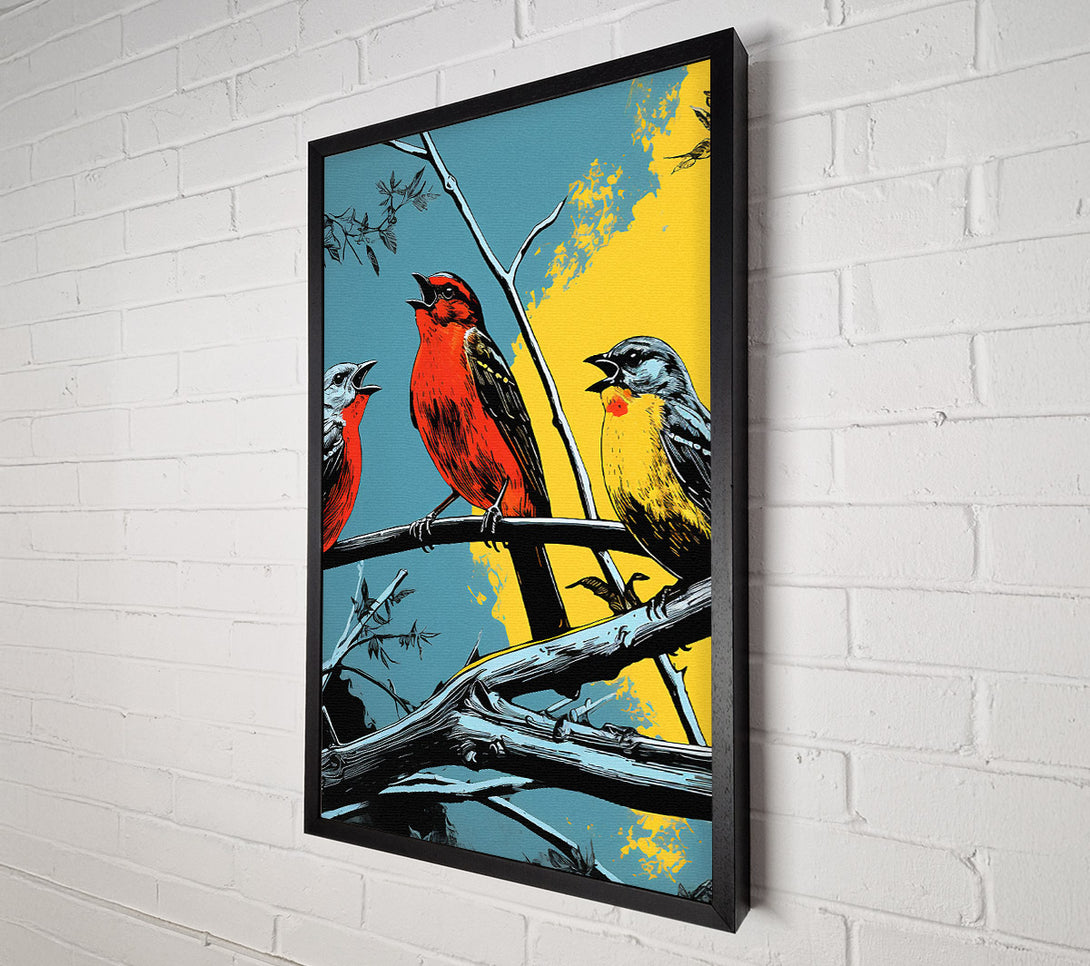  A Canvas Print of Great Tit Laugh Canvas Wall Art