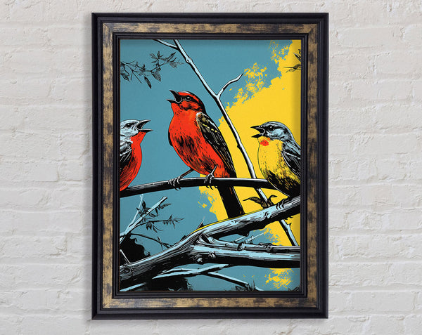 Great Tit Laugh Framed Print