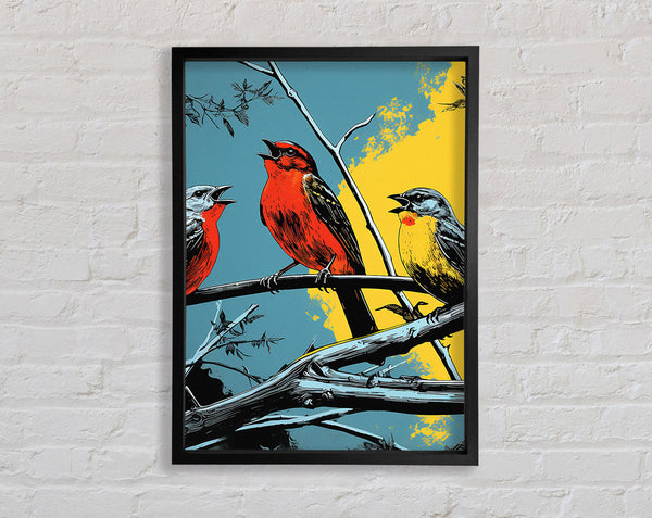 Great Tit Laugh Framed Print