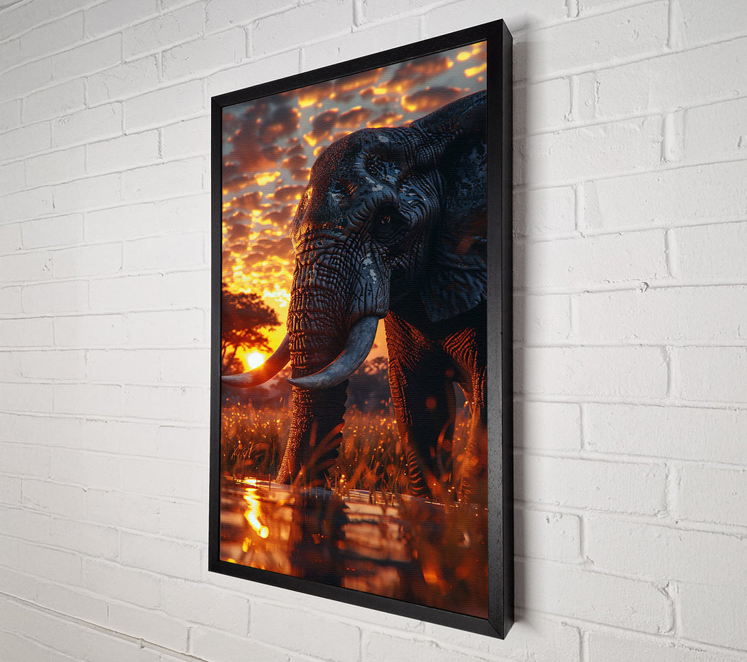  A Canvas Print of Golden Sunset Giant Canvas Print