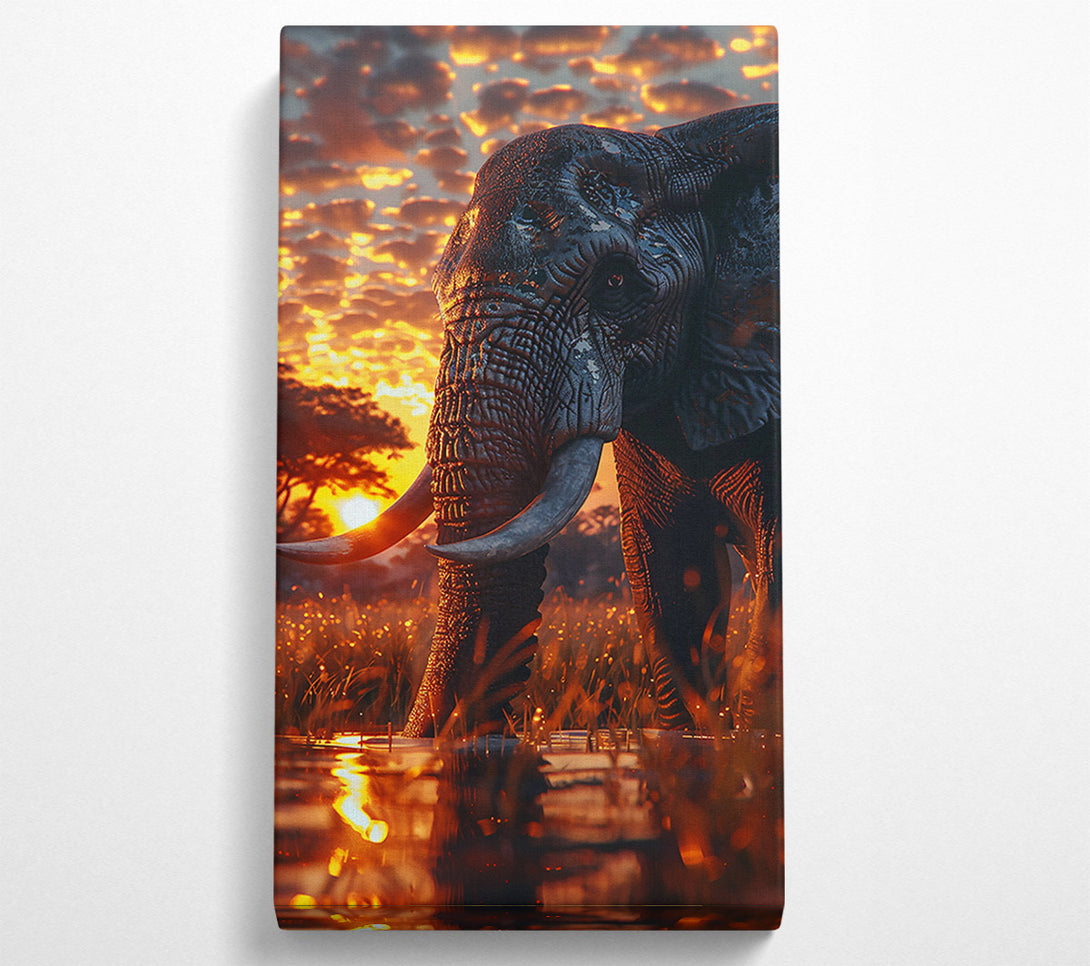  A Canvas Print of Golden Sunset Giant Canvas Print