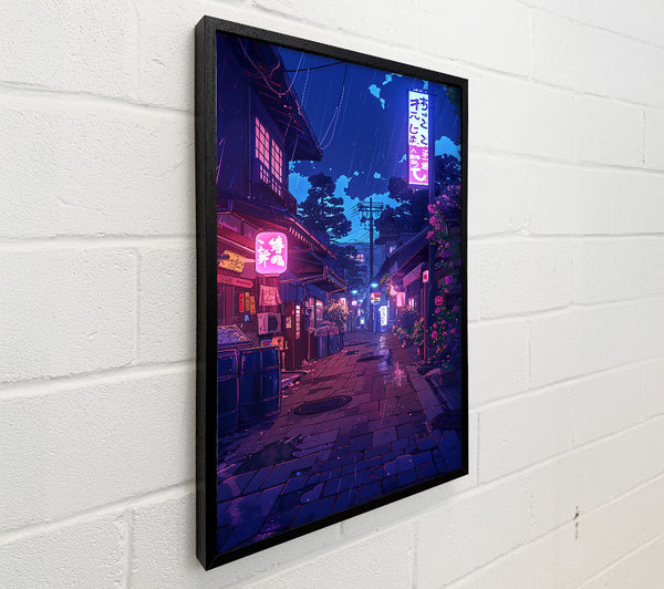 Purple Neon Alleyway