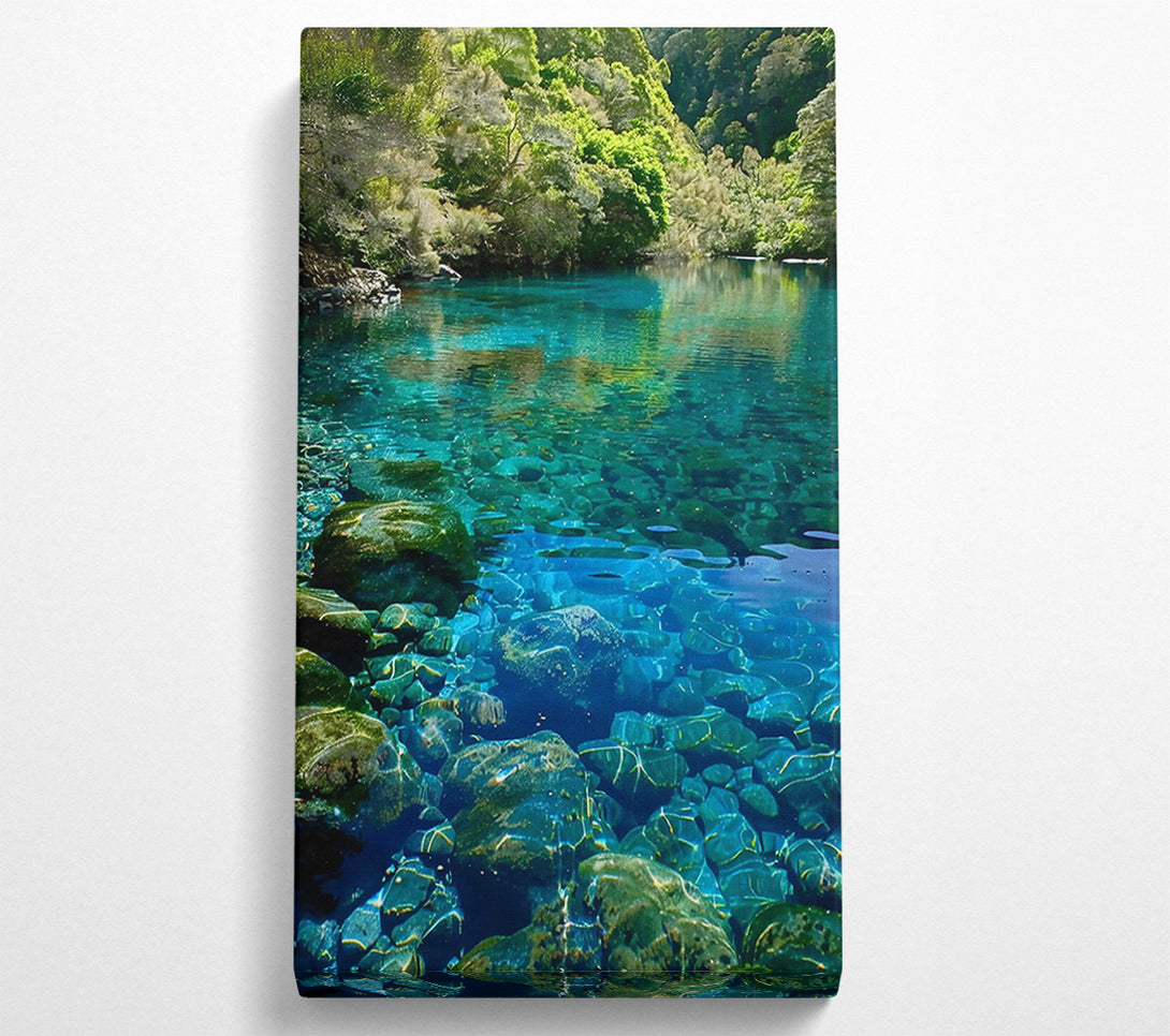  A Canvas Print of Aqua Stone Serenity Canvas Print