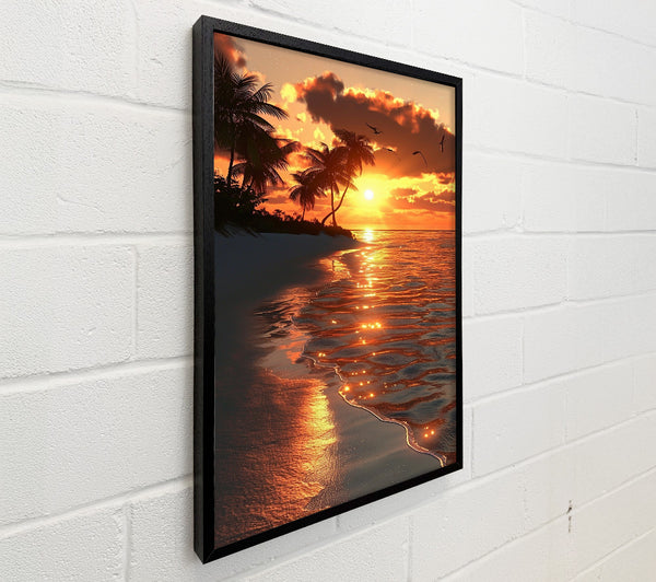 Golden Sunset Shore
