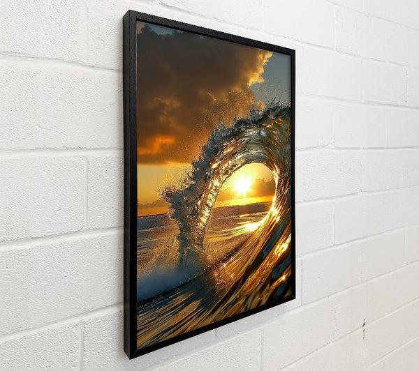 Golden Sunset Wave