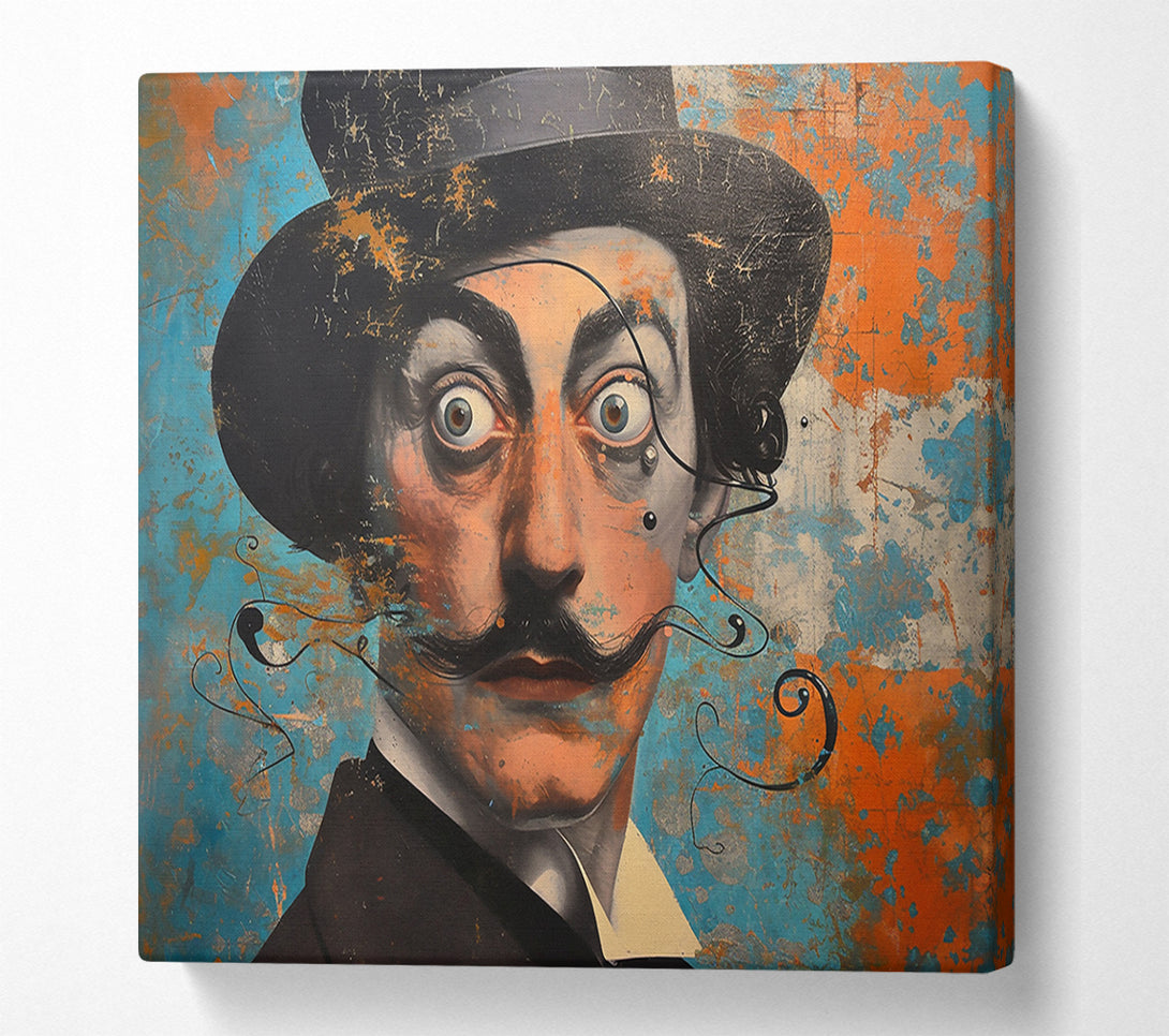  A Canvas Print of The Blue Gentleman'S Gaze Canvas Art