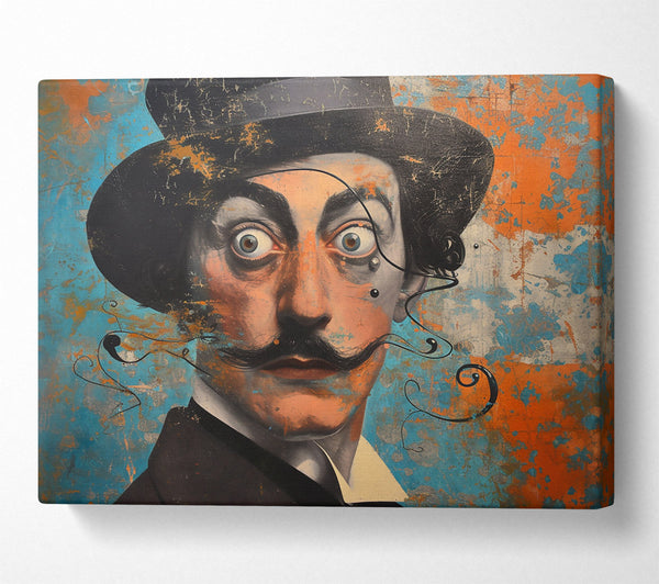  A Canvas Print of The Blue Gentleman'S Gaze Canvas Art