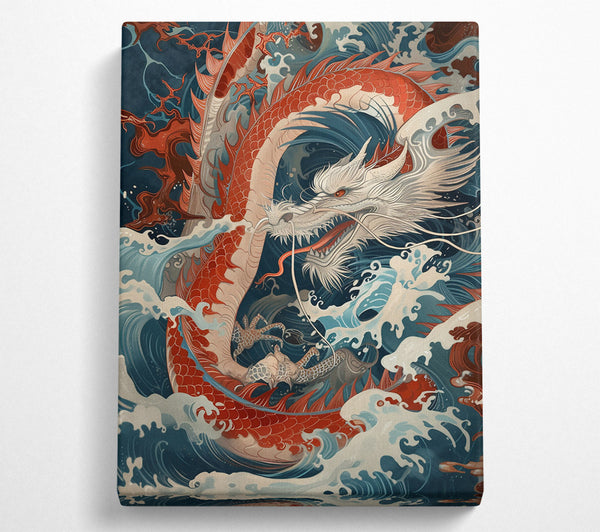  A Canvas Print of Crimson Dragon'S Rise Canvas Print