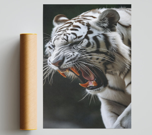 White Tiger'S Roar Print