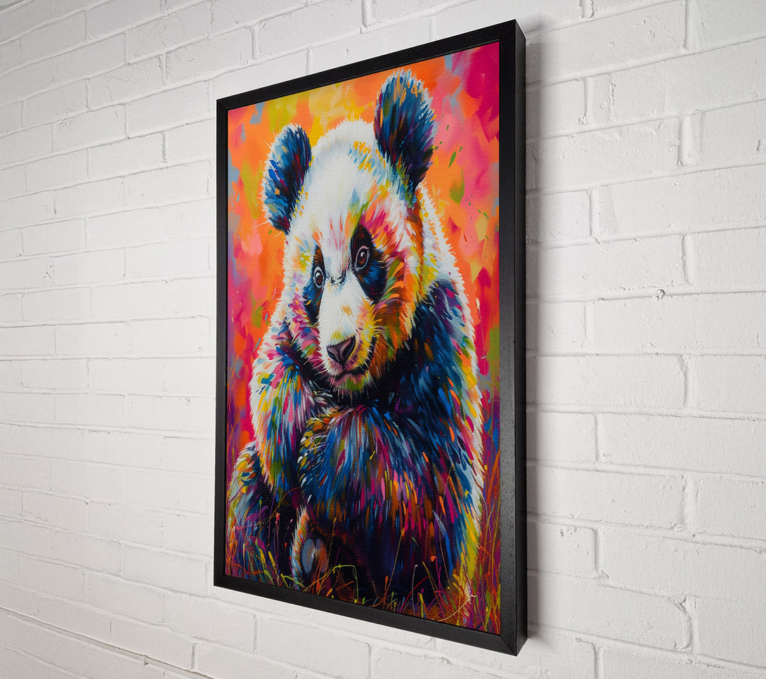  A Canvas Print of Blue Panda Dream Canvas Print