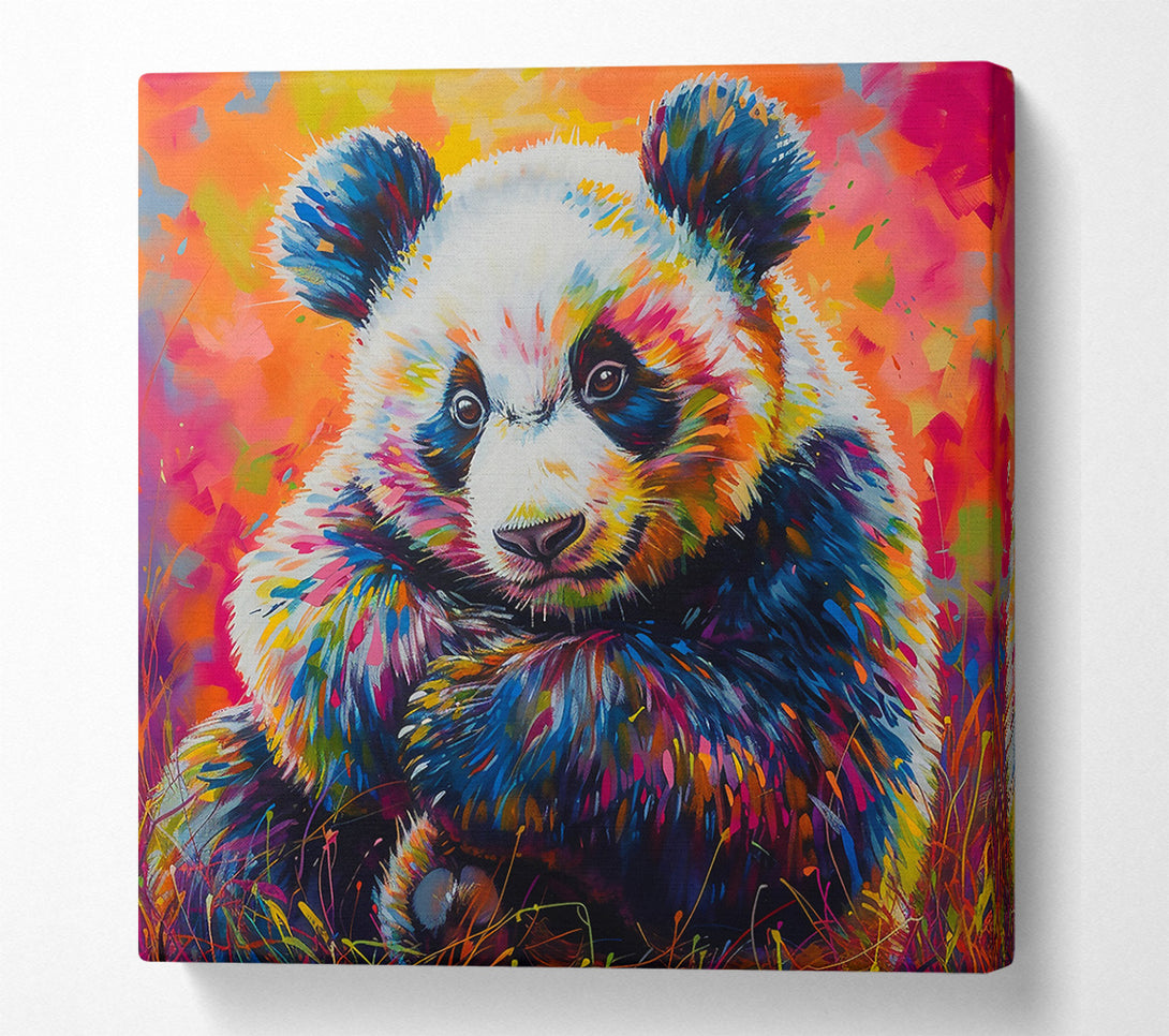  A Canvas Print of Blue Panda Dream Canvas Print