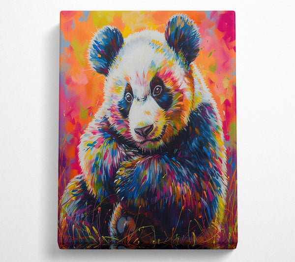  A Canvas Print of Blue Panda Dream Canvas Print