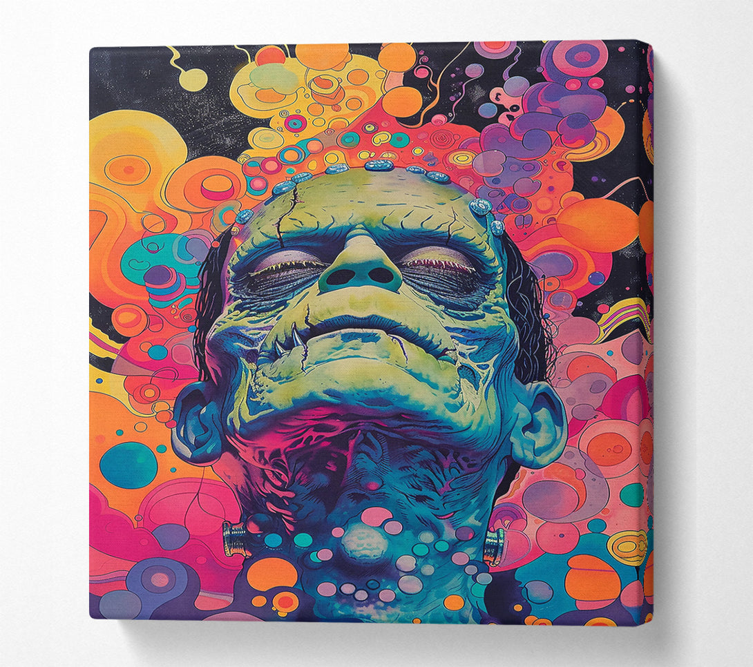  A Canvas Print of Blue Monster Dreamscape Canvas Art