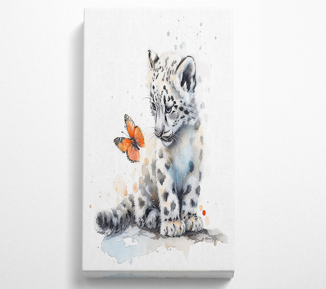  A Canvas Print of Orange Snow Leopard Dream Canvas Wall Art