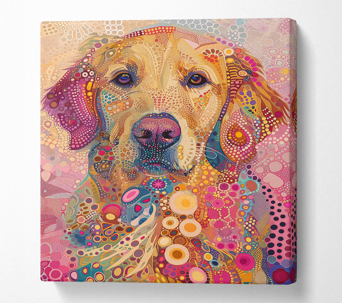  A Canvas Print of Golden Mosaic Dream Canvas Print