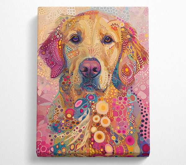  A Canvas Print of Golden Mosaic Dream Canvas Print