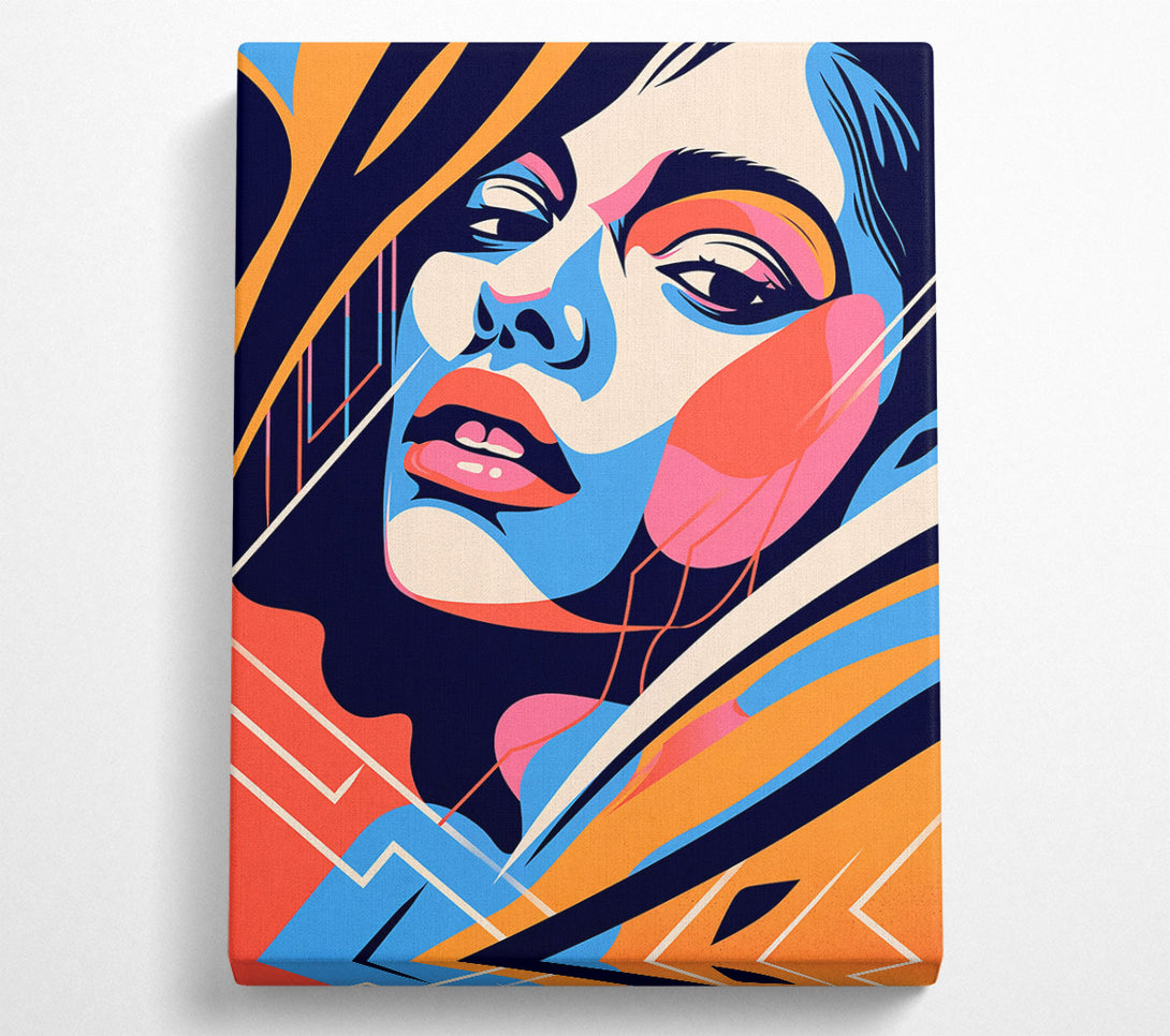  A Canvas Print of Orange Gaze Canvas Print