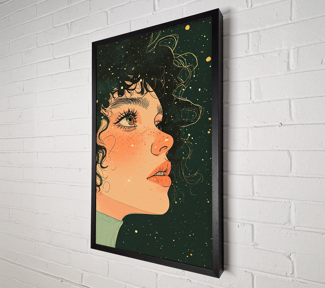  A Canvas Print of Peachy Night Sky Canvas Print