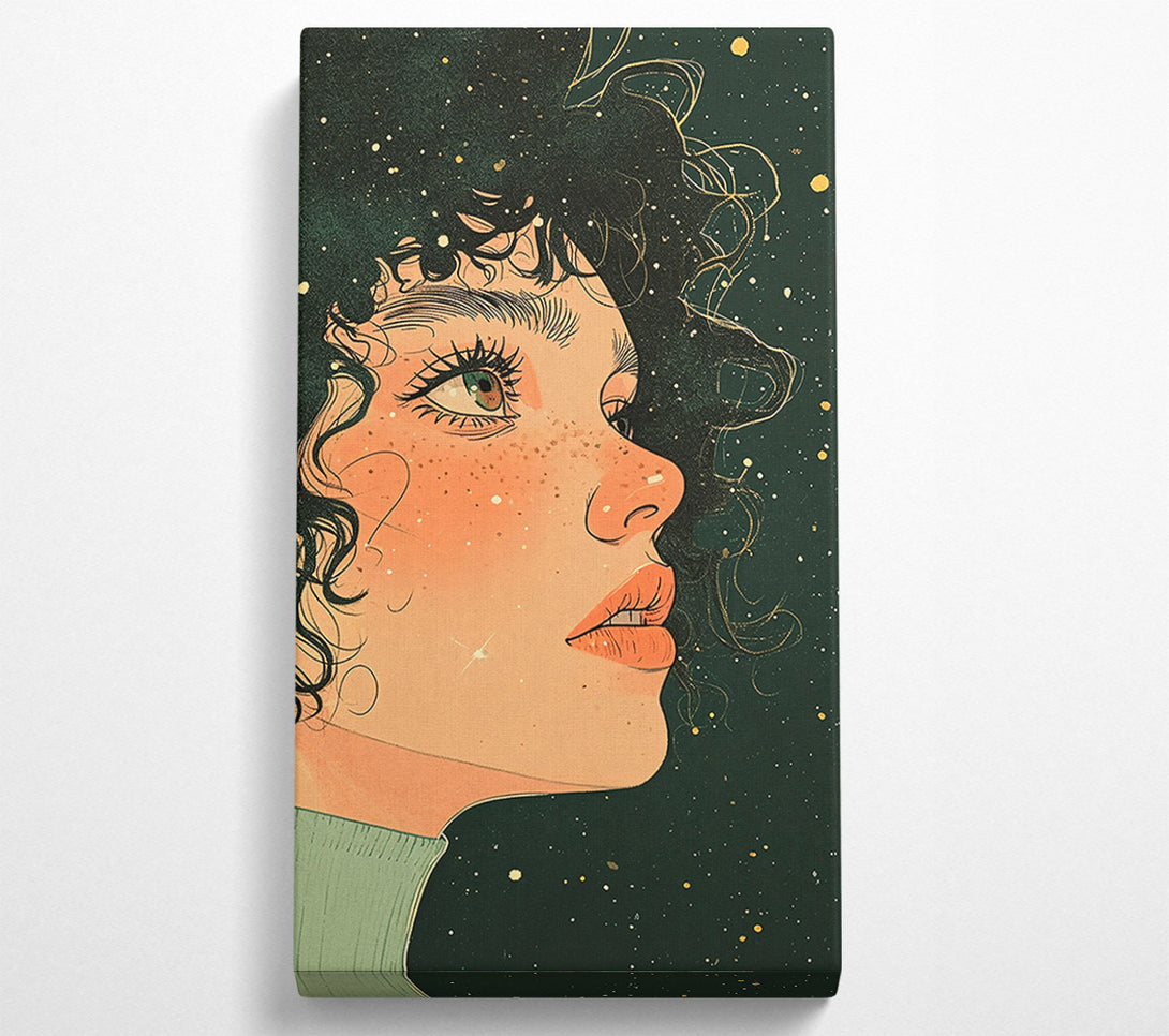 A Canvas Print of Peachy Night Sky Canvas Print