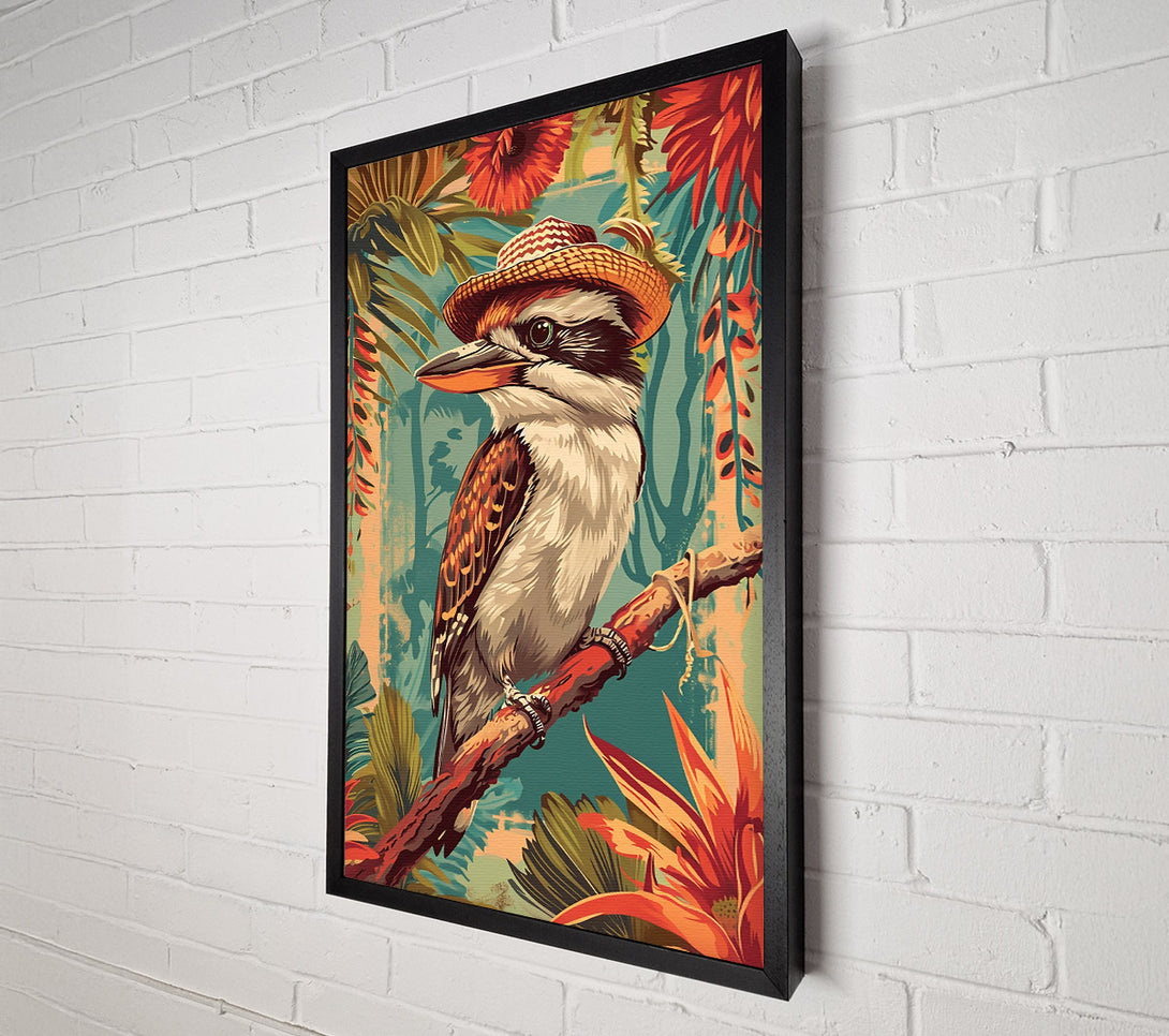  A Canvas Print of Orange Kookaburra Dreams Canvas Art