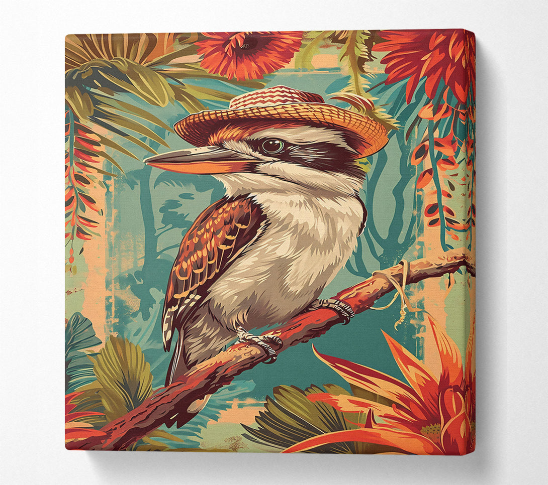  A Canvas Print of Orange Kookaburra Dreams Canvas Art