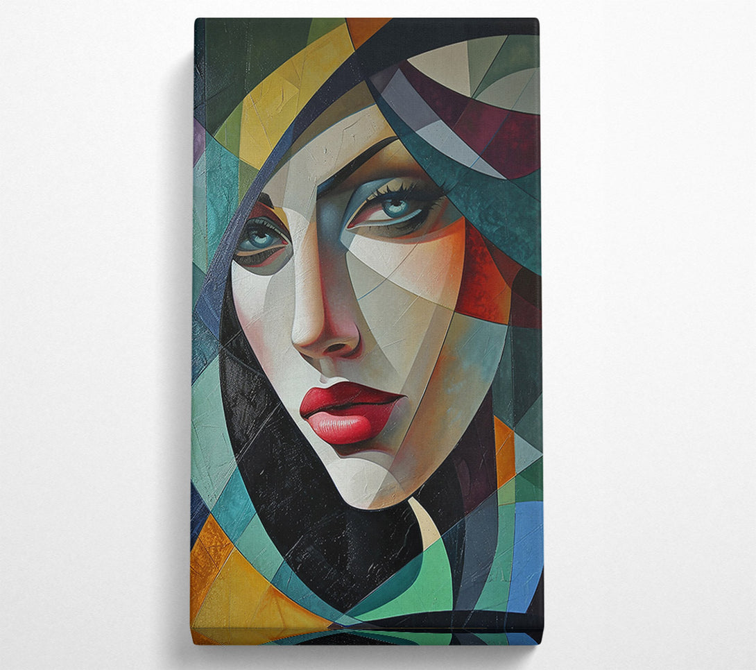  A Canvas Print of Red Veiled Gaze Canvas Wall Art