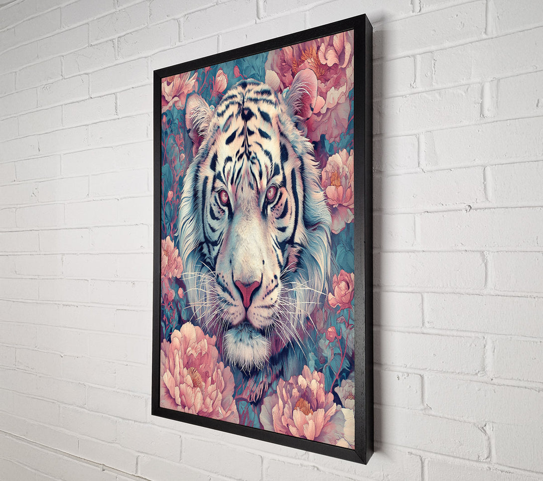  A Canvas Print of Pale Tiger In Bloom Canvas Print