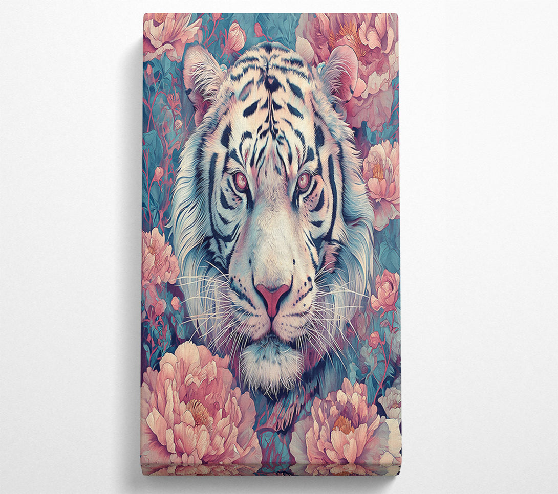  A Canvas Print of Pale Tiger In Bloom Canvas Print