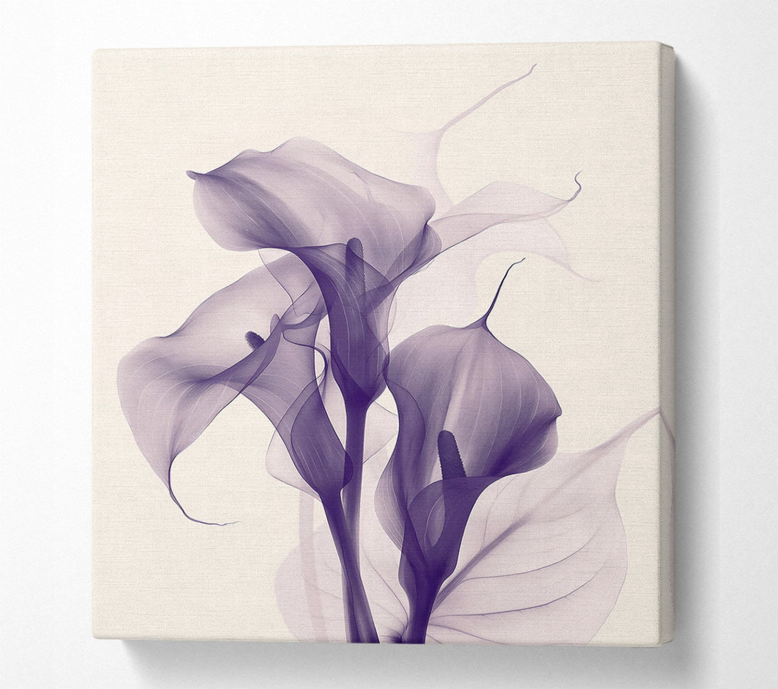  A Canvas Print of Lavender Ghostly Blooms Canvas Wall Art