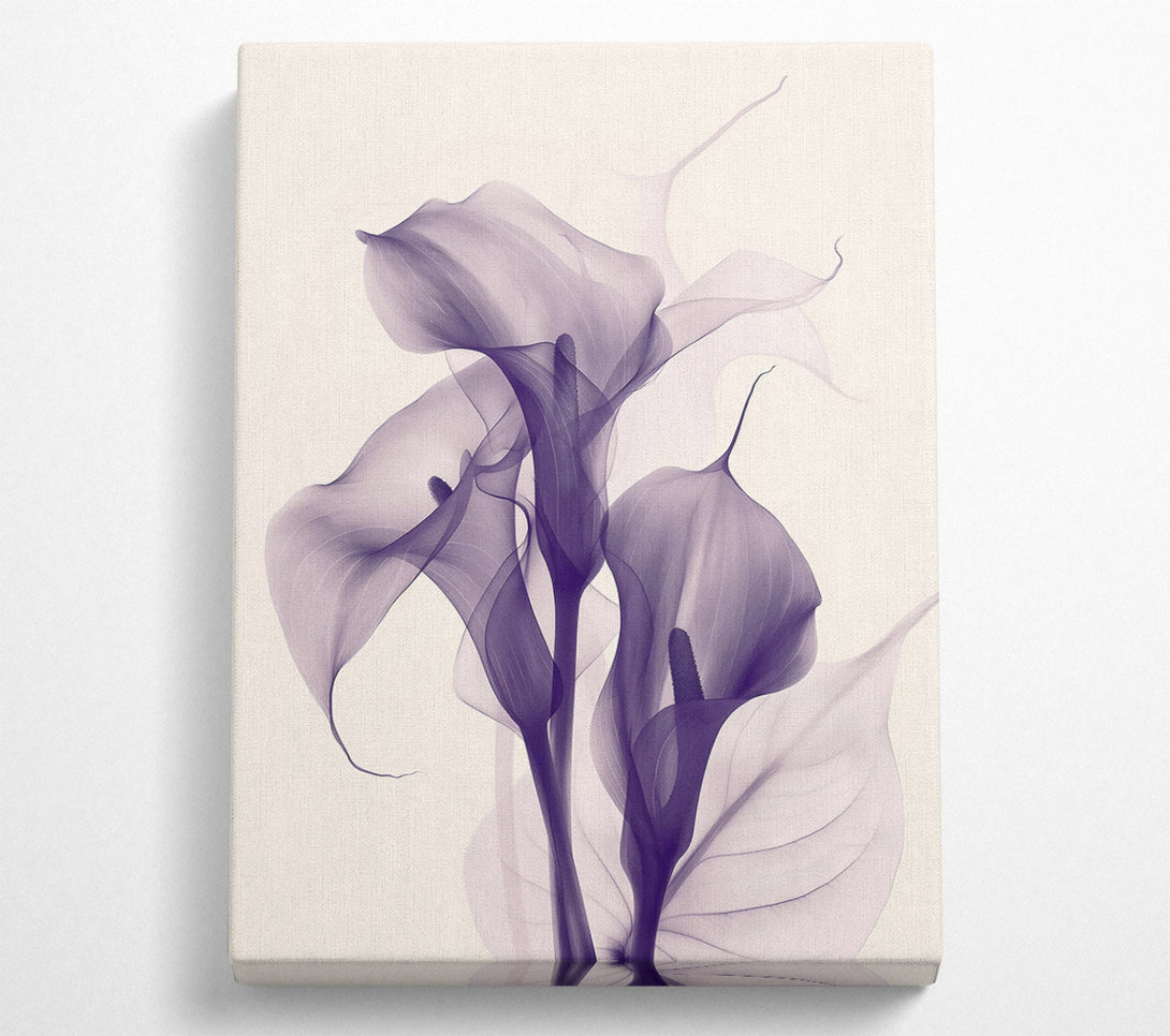  A Canvas Print of Lavender Ghostly Blooms Canvas Wall Art