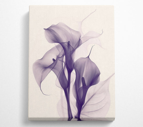  A Canvas Print of Lavender Ghostly Blooms Canvas Wall Art