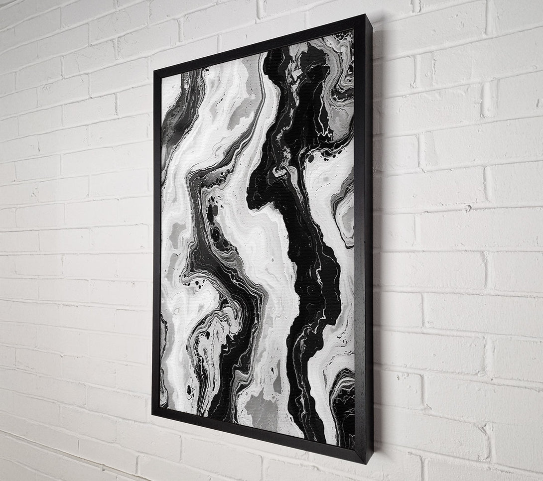  A Canvas Print of Grey Marble Flow Canvas Wall Art