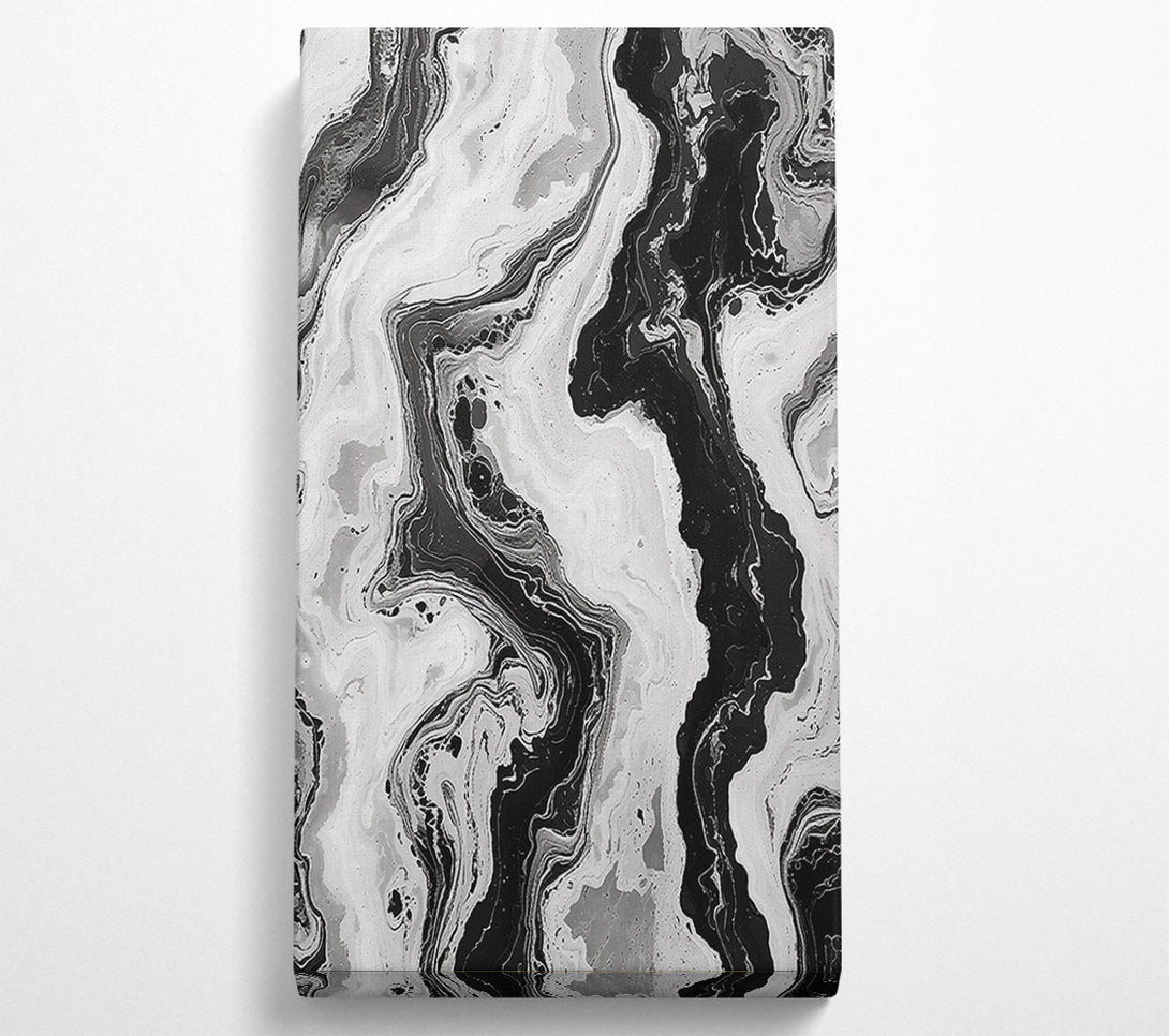  A Canvas Print of Grey Marble Flow Canvas Wall Art