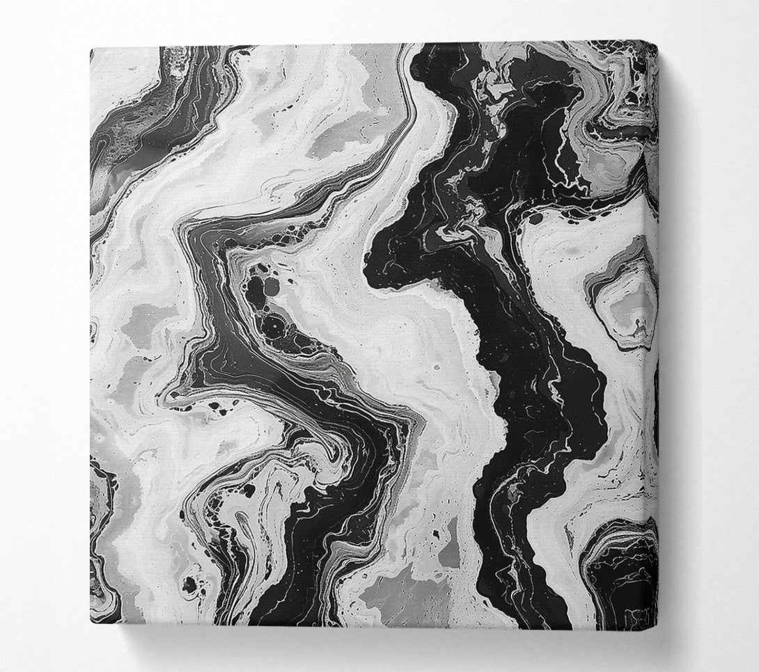  A Canvas Print of Grey Marble Flow Canvas Wall Art