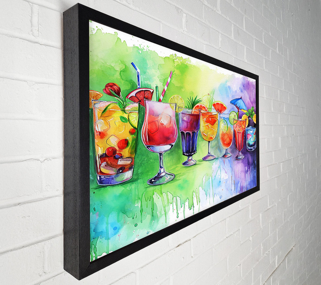  A Canvas Print of Red Rum Cocktails Canvas Wall Art